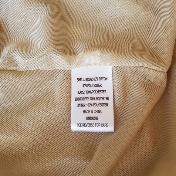 Krazy Kat Cream Tan Smocked A-line Midi Skirt - Picture 6 of 7